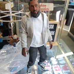 Nipsey Hussle Action Figure And Bust
