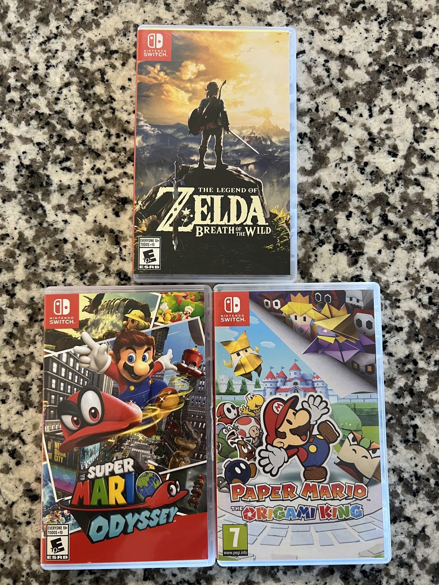 Zelda Breath Of The Wild Super Mario Odyssey Paper Mario Nintendo Switch