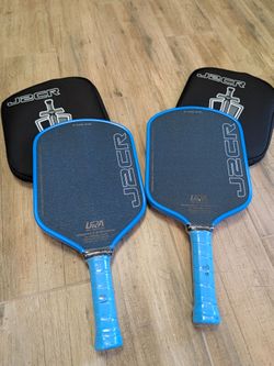 Honolulu J2CR blue grit pickleball paddles