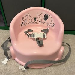 Like New Pink Elephant Booster Seat