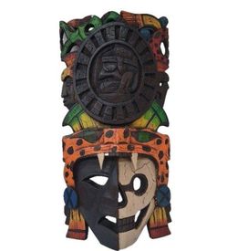 hand carved Aztec / Mayan mask