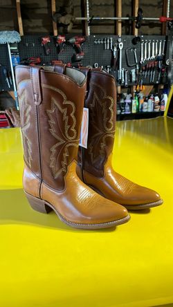 Brown Leather Western Cowboy Boots