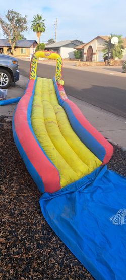 Huge heavy duty inflatable slip and slide