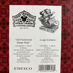 Enesco Disney Traditions Mickey&Minnie Sleigh Ride Figurine