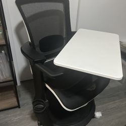 Eurotech Seating Eduskate Chair, White/Black