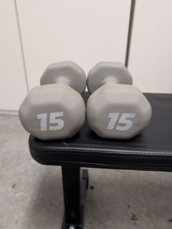 15 lb Neoprene Dumbbells Pair