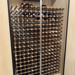 Wine Cellar 240 Bottles Solid Wood Temperature Controlled
