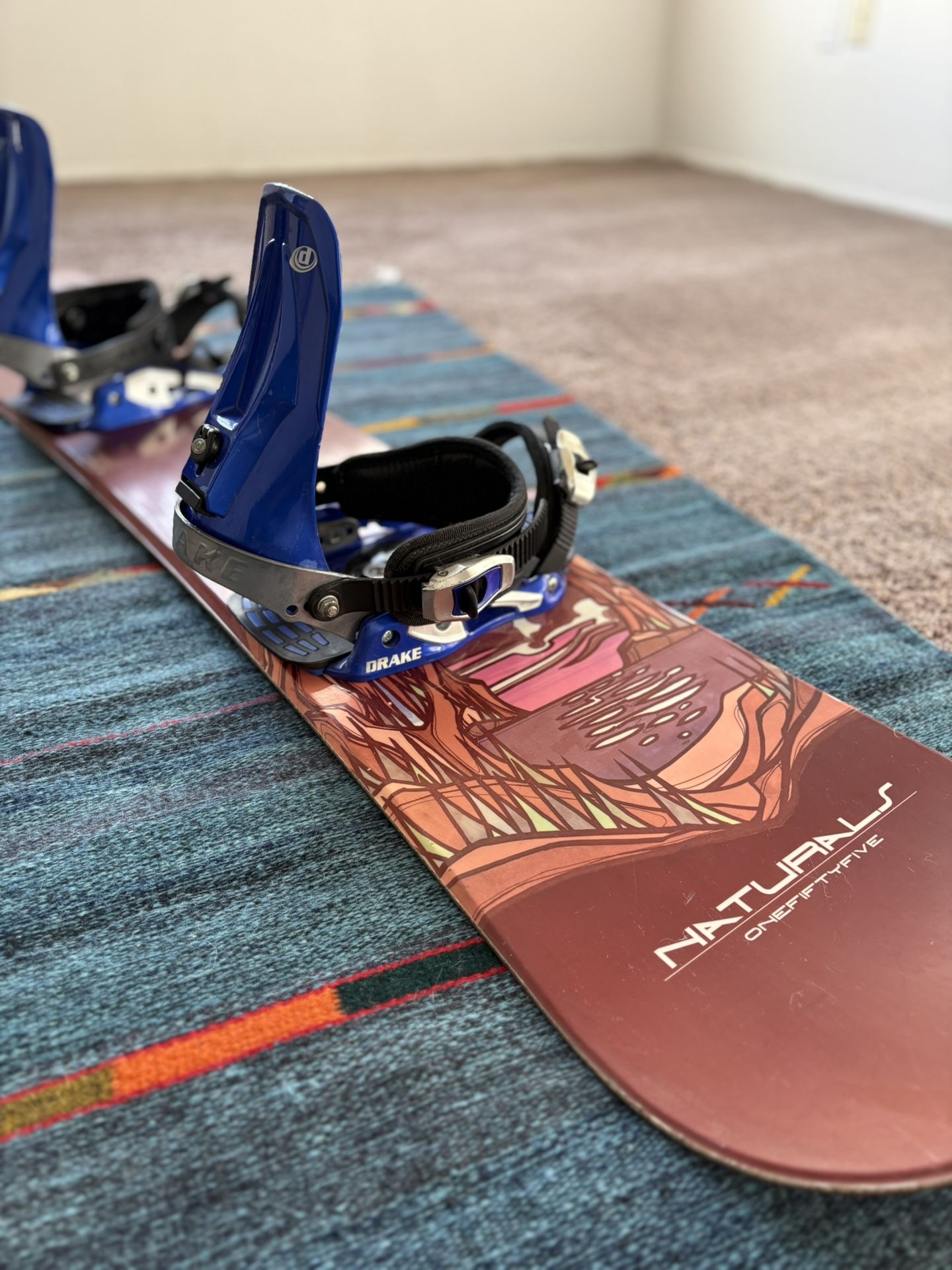 Nitro Natural Snowboard With Drake F60 Bindings 155