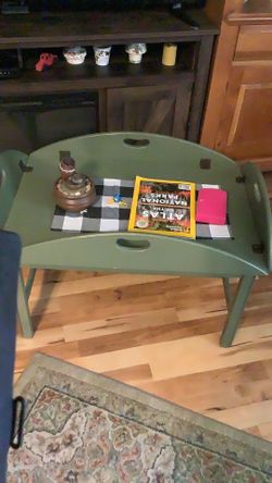 Matching coffee table and lamp