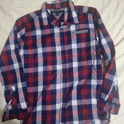 Boys Youth Juniors Long Sleeve Tommy Hilfiger Shirt Size 16/18 Camisa De Nino Tamanio Grande 16/18