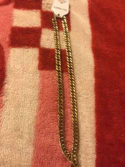 Gold plated stainless steel