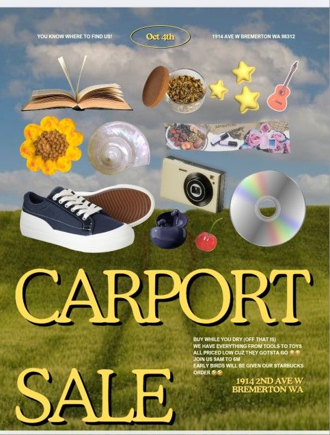 Oct 4th Carport Sale!!!!!! Come Stay Dry :) Pokémon, Hot Wheels, Tools And MORE!!!