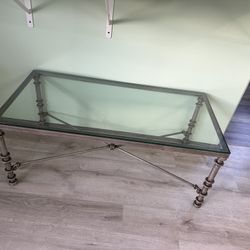 Glass living room table