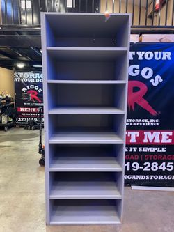Tall Gray Shelves