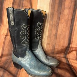 Exclusive Turquoise & Black Boots Worn in Tulsa King Season 1, Episode 4!