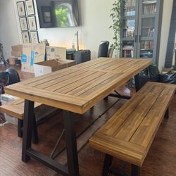 Kitchen Table And Benches