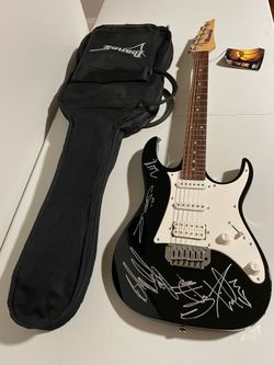 Coldplay band signed autographs on Ibanez electric guitar