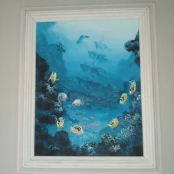 Shipwreck canvas picture