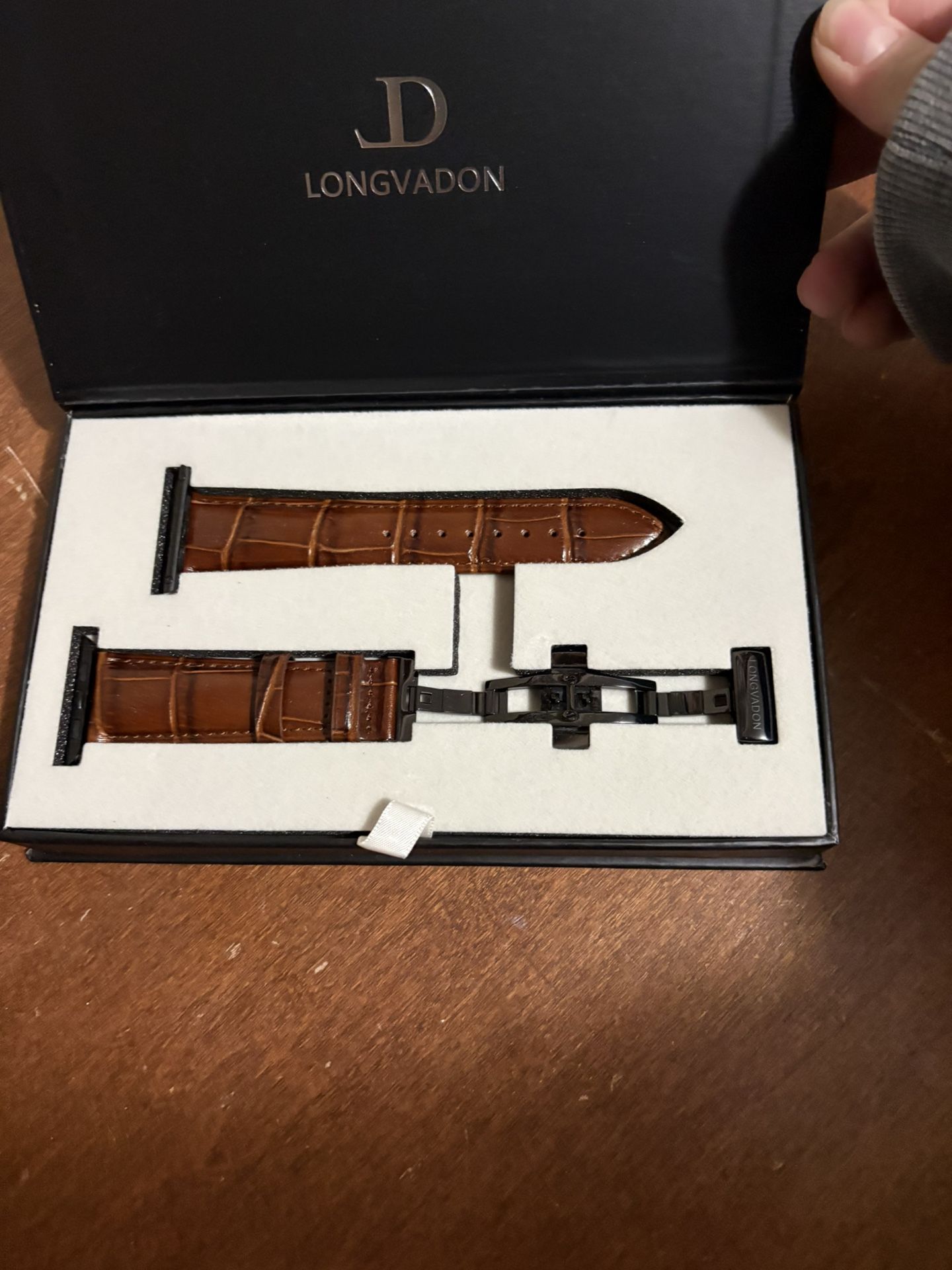 Longvadon Men's Classic Series Watch Band in brown