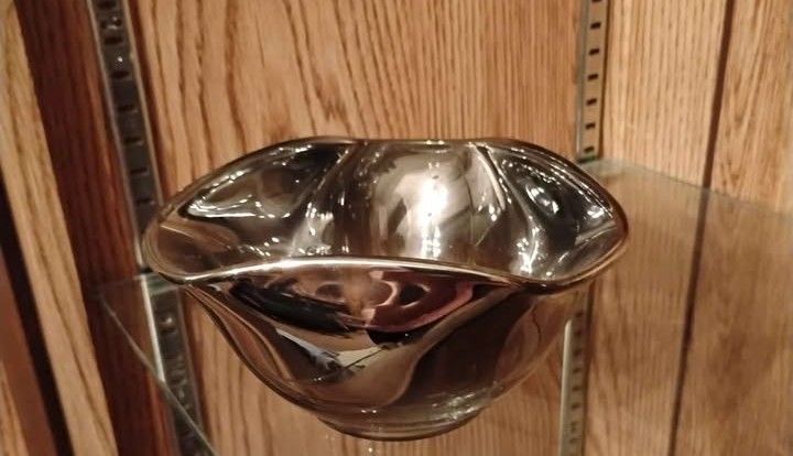 lustreware mercury ombre silver fade bowl 