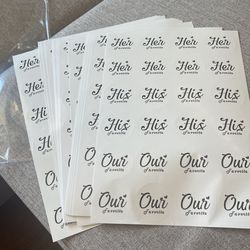 Snack Stickers Wedding