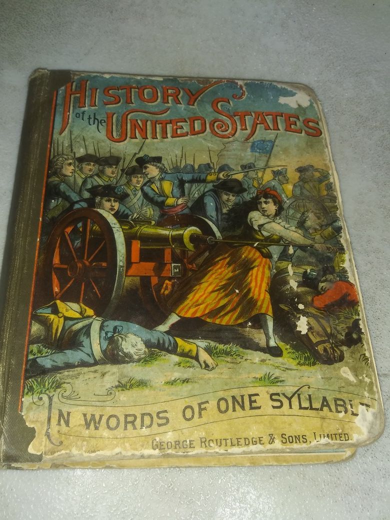 Rare history of the U.S. 1880s fragile old book looking for another home, older than 130 yrs now. A piece of history here