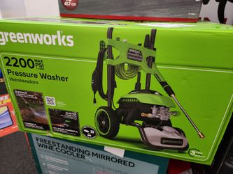 Greenworks 2200 Psi electric pressure washer.