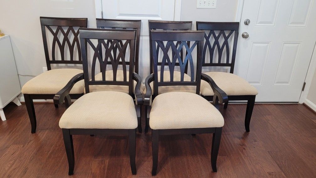 Teconnett Beige Dining Chair, Set of 6