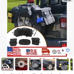 Jeep Wrangler Spare Tire Cargo Pouch 