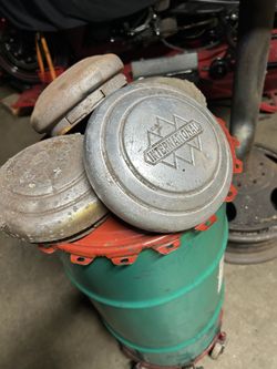 1936 1 2/2 Ton Truck Hub Caps.
