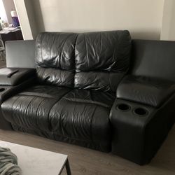 Black Leather Couches