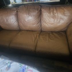 Free Leather Couch FCFS