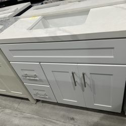 Bathroom vanity 36 inch white 