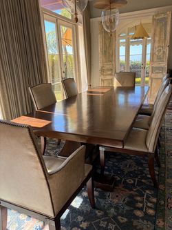 107” Large solid wood dining table - Spanish Revival Style -$3200 OBO