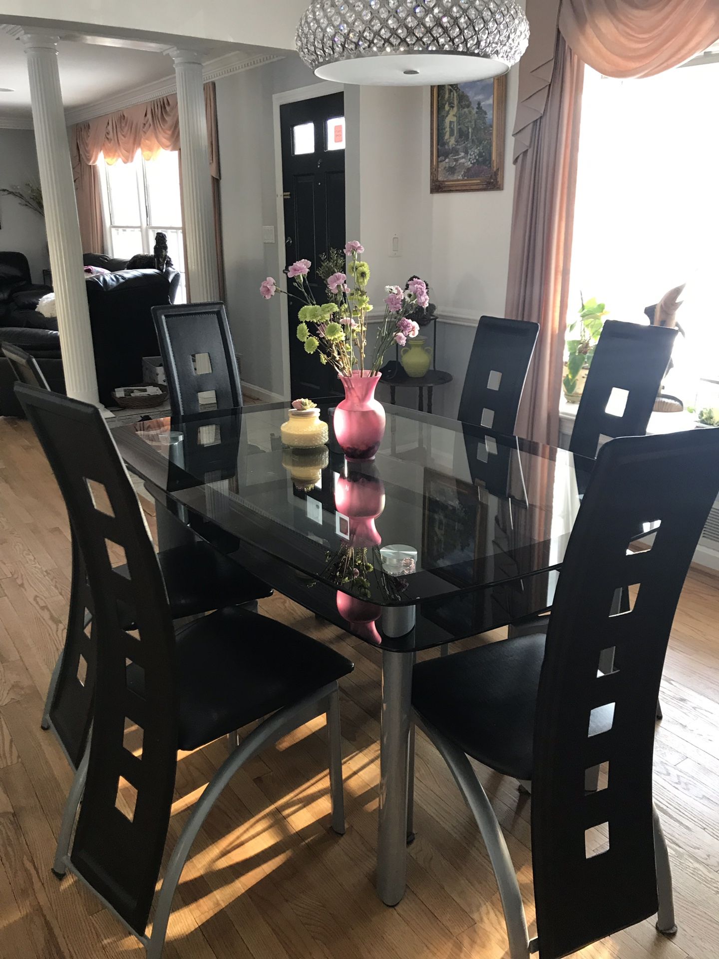 Dinning table set with 6 chairs