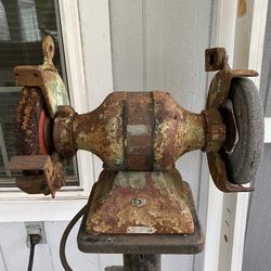 8” “Van Dorn” Bench Grinder With stand