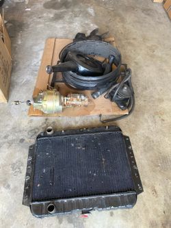 1962 Impala Radiator Power Brake Booster Fan Power Steering Pump