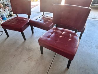 Red Leather Chairs