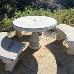 Concrete Patio Set