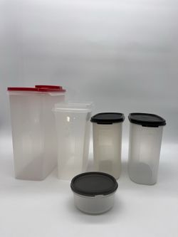 Food Storage Container Lot 5 Pc Mixed Sizes Used Parts
