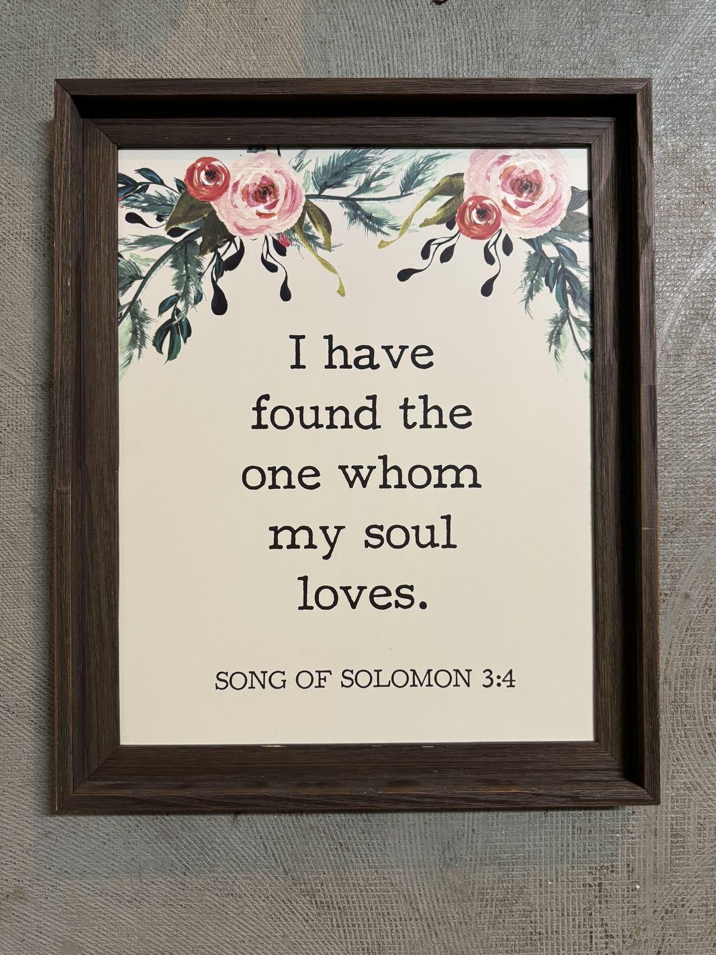 Large Wall Decor Wood Sign “I Have Found the One Whom My Soul Loves” Hobby Lobby