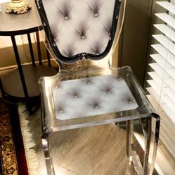 Acrylic Chairs.  Set Of 2