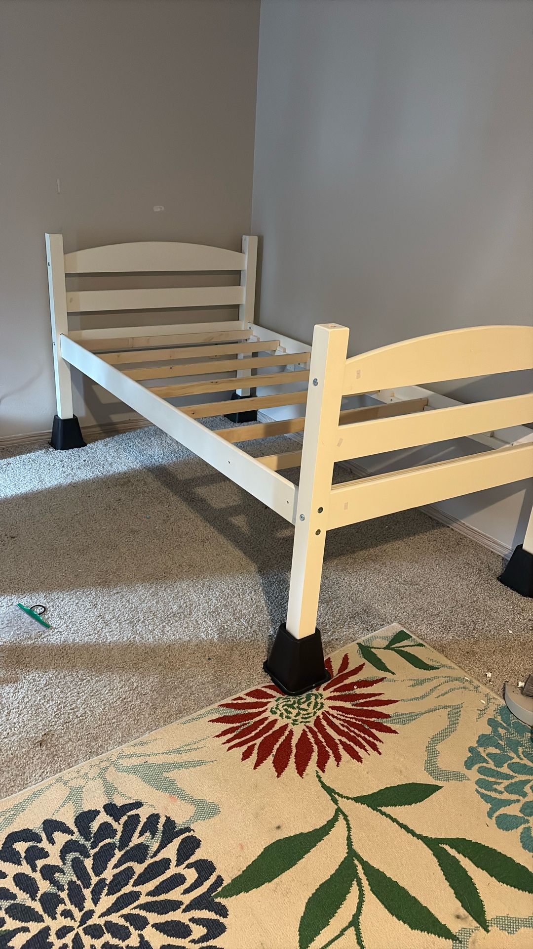Bunk Bed Broken Down Into Two Beds. Moving And Need Gone. All Hardware Accounted For With Ladder To Turn Back Into Bunk Beds.