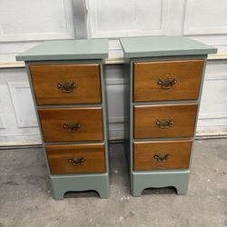 Wooden Nightstand Set