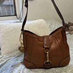 Coach Brown Leather Shoulder Bag 