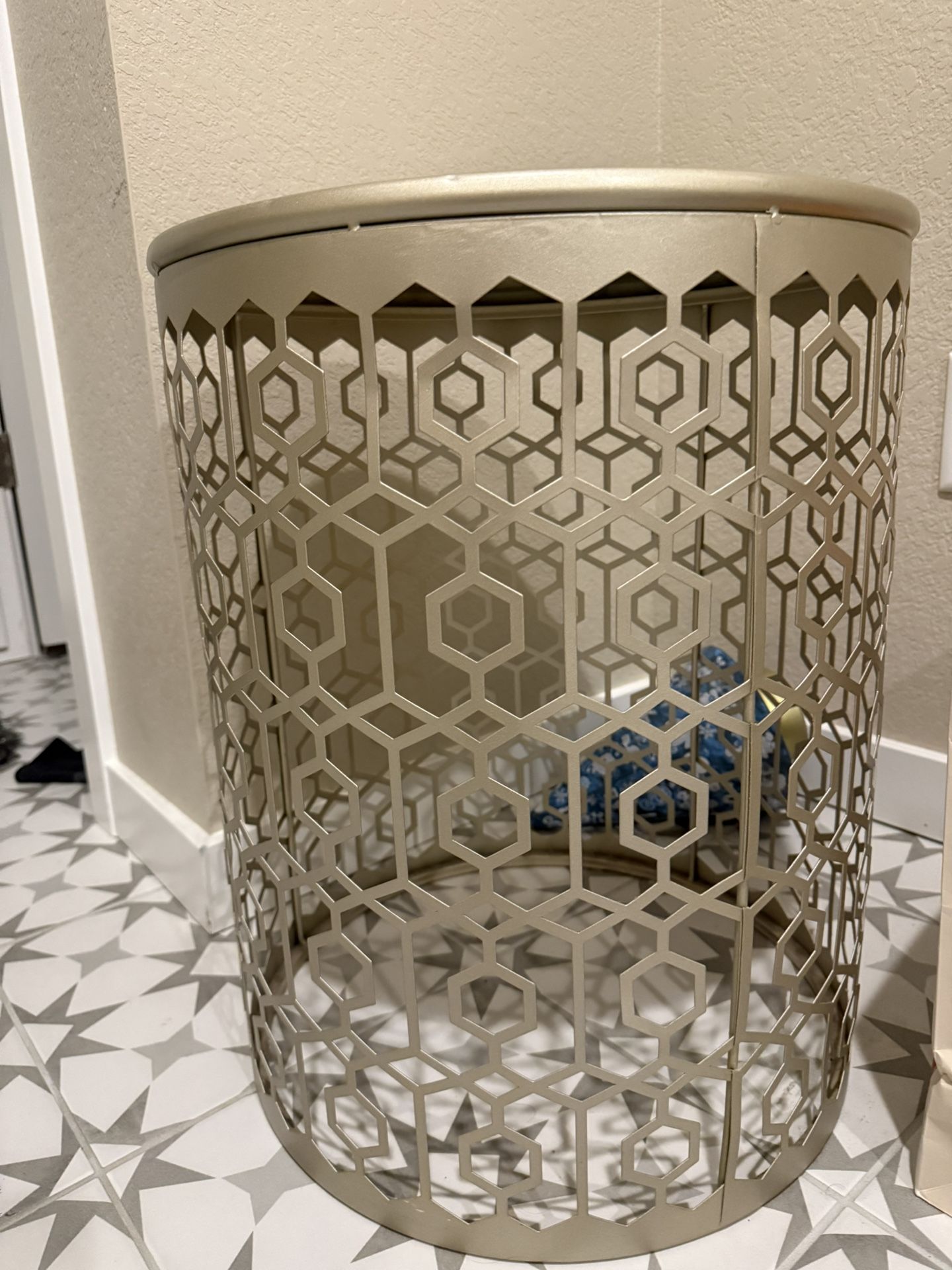 Golden Side Decoration Table Set Of 2