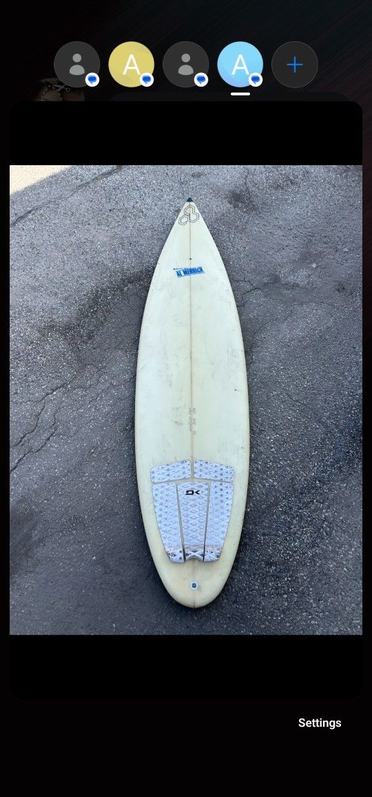 7ft 2in AL Merrick Surfboard