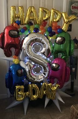 Amoung Us Balloon Bouquet OUT Of STOCK UNTIL 10/30/24