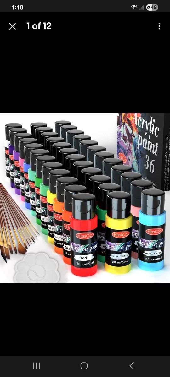 36 Colors Acrylic Paint Set