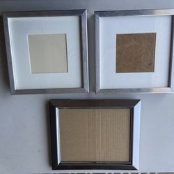 3 Silver Frames 